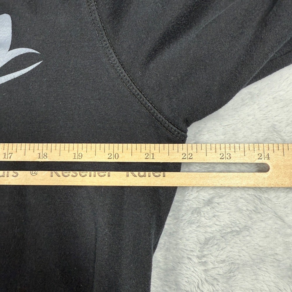Young Reckless Womens Sweatshirt L Black Spellout LA Script Urban Streetwear - Picture 8 of 16